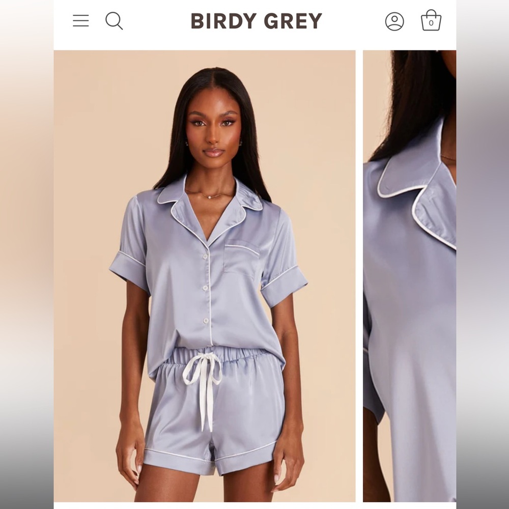 BIRDY GREY Dusty Blue PJ Set